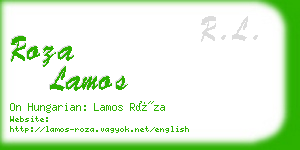 roza lamos business card